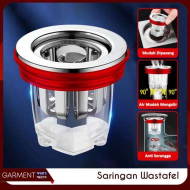 Saringan Wastafel Cuci Piring Dapur Sisa Makanan Anti Bau Anti Sumbat Filter Afur Kitchen Sink