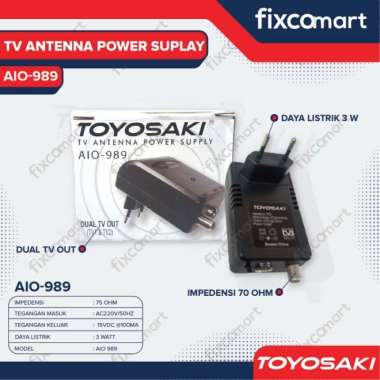 Adaptor ANTENA TV - POWER SUPPLY BOSTER TV TOYOSAKI AIO-989