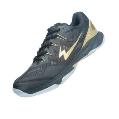 EAGLE PNR SUPERBLAST SUPER BLAST Sepatu Badminton Olahraga Bulutangkis Bulu Tangkis Pria 38 Hitam Em