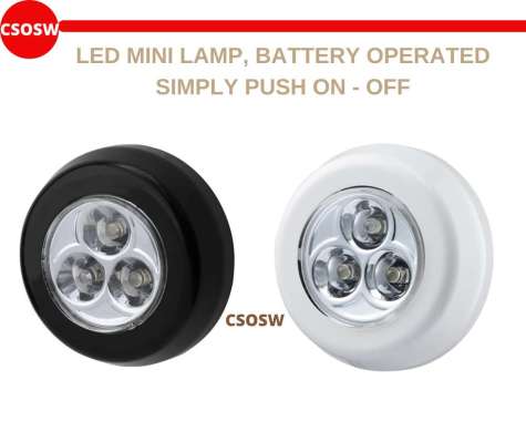 Lampu LED Tempel RAMST Battery-Operated LED Mini Lamp Lampu Kecil Lemari Baju Kabinet Dapur Meja Ria