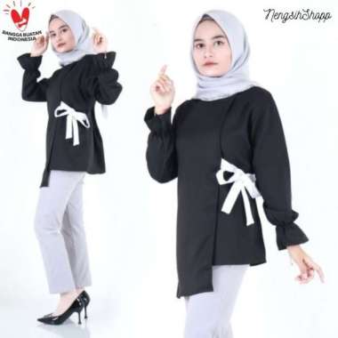 Jual Blouse Wanita Lengan Panjang Fashion Muslim Baju Atasan Wanita Terbaru Siera Blouse Online April 2021 Blibli