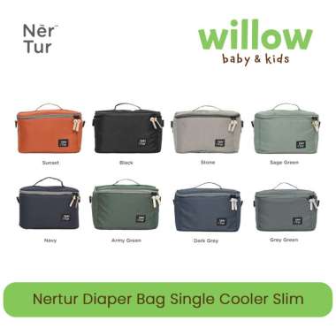 Diaper Bag - Nertur Diaper Bag Single Cooler Slim Army Green