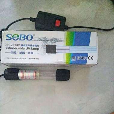 Lampu UV SOBO 5 watt lampu anti lumut aquarium kolam dan toran air SOBO UV T5 UV5W putih