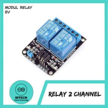 Relay Module 5V 2 Channel 2ch 2 ch Untuk Arduino Modul Relay 5V 5 V BIRU