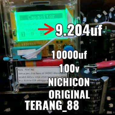 elco 10000uf/100v nichicon original - Hitam MIN ORDER 2 PCS