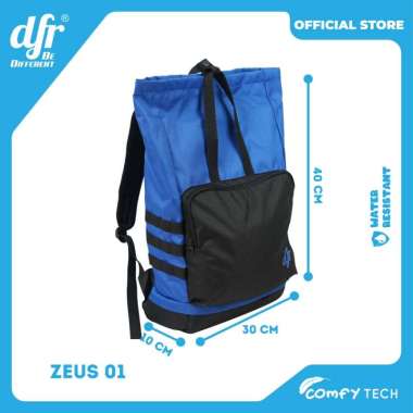 DFR ZEUS TAS ANAK SEKOLAH - FREE CUSTOM NAMA - RANSEL BACKPACK MEDIUM ZEUS 01 TAS+CUSTOM NAMA