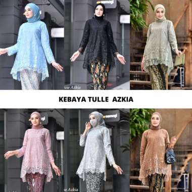 ATASAN KEBAYA AZKIA RINJANI TULE / KEBAYA WISUDA / KEBAYA MODERN M MOCCA