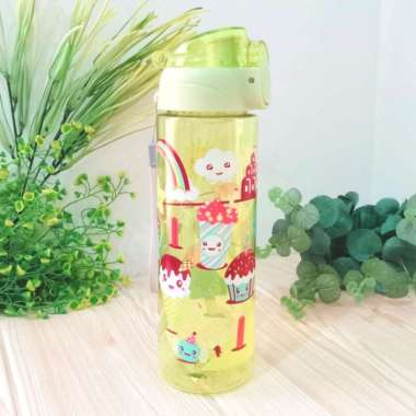 Botol Minum Anak Smiggle Colorful Karakter Lucu 700ml kuning