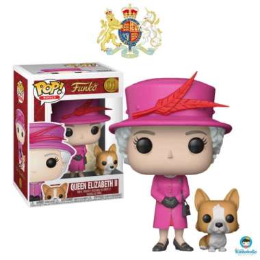 Funko POP! Royals Royal Family - Queen Elizabeth II & Welsh Corgi #1