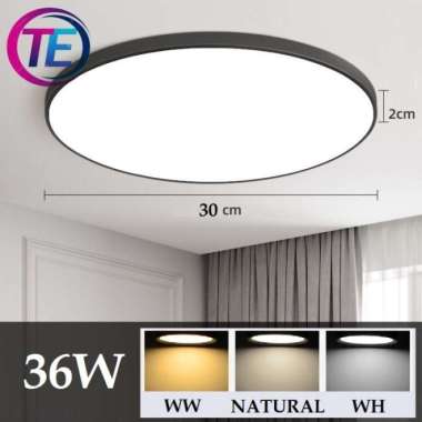 Lampu Plafon Led Panel 24W 36W 50W Lampu Plafon Bulat Outbow 3 Cahaya 36W