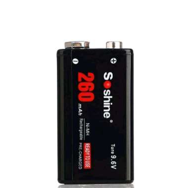 Soshine 9V 9,6V Baterai Kotak Cas Charger Charge di atas ABC