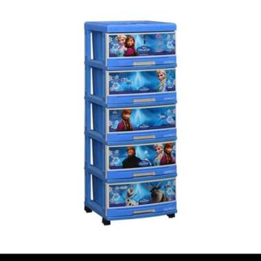 Stockase Lemari Plastik Napolly 5 Susun Frozen SFC2 5000 FROZ