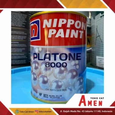 NIPPON PAINT PLATONE 8000 0.85L / CAT KAYU DAN BESI