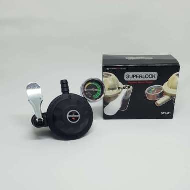 REGULATOR GAS TEKANAN RENDAH GASCOMP SUPERLOCK GRS 01 SUPER BLACK