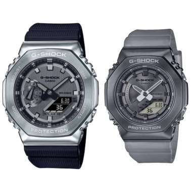 JAM TANGAN COUPLE ORIGINAL CASIO GM 2100 1A WITH CASIO GM S2100MF 1A JAM COUPLE ORIGINAL CASIO GM-21