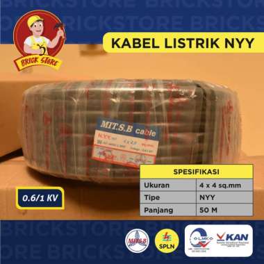 Mitsuba NYM NYY Kabel Listrik [4 x 4/ 50 m]