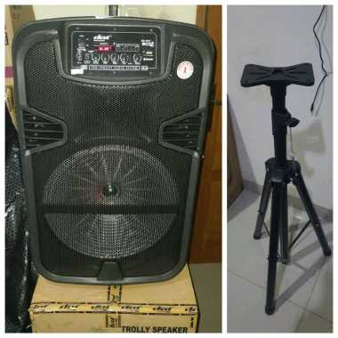 speaker pengeras suara bluetooth portable dat DT 1511 eco plus TRIPOD