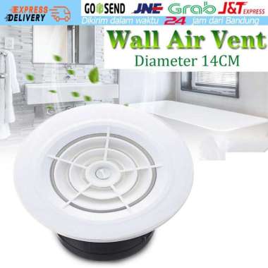 Wall Air Vent Grille Cover Ducting Ventilasi Udara Untuk Rumah Dapur Rotation