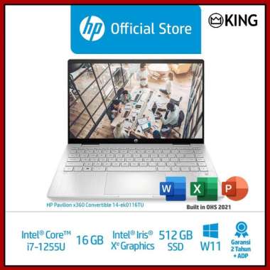HP PAVILION X360 14 EK0116TU i7 1255U 16GB 512GB SSD TOUCH W11 OHS