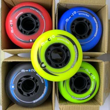 Roda Sepatu Roda Inline Skate Micro Performance Wheels 76MM Red