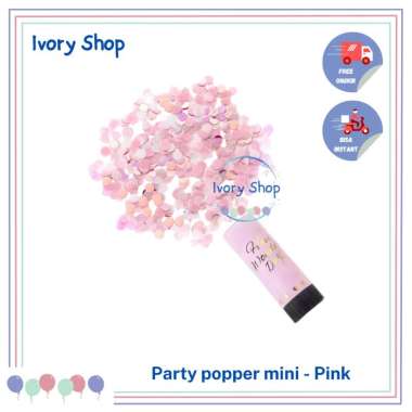 Party Popper Mini Confetti Soft Color Pink