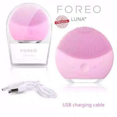 Alat Pembersih Wajah Elektrik Pijat Wajah Silikon Mini Facial Cleaner