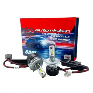 Bohlam Lampu LED Mobil Autovision Carbon LX H4 63 Watt Headlight