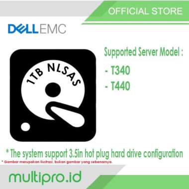 Harddisk DELL 1TB NLSAS 2.5in Hot-plug HDD for Tower Server