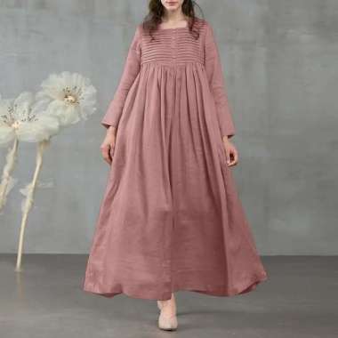 GERALDINE MAXY BAJU GAMIS HAMIL BAJU HAMIL MIDI DRESS HAMIL DUSTY