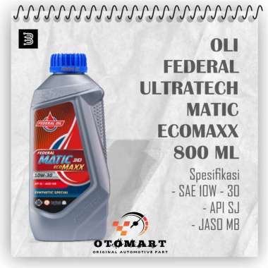 OLI MESIN MATIC FEDERAL ECOMAXX SAE 10W-30 ORIGINAL