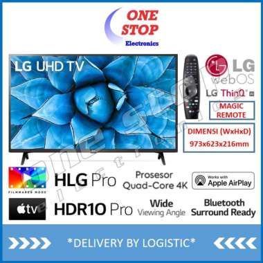 [GARANSI RESMI] LG 43UN7300 4K Smart UHD AI ThinQ® TV 43 Inch 43UN7300PTC Hitam Jakarta