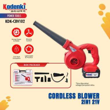 KODENKI Cordless Blower Vacuum Vakum Cleaner Alat Sedot-Tiup 2in1