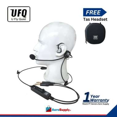 UFQ L1 In-ear Aviation Headset Pilot Dual GA Boeing Plug FO Side