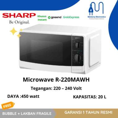 SHARP MICROWAVE R-220MAWH EKSPEDISI