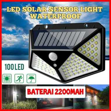 Lampu Surya LED 100 Lampu Taman Lampu Tenaga Solar Sensor Gerak