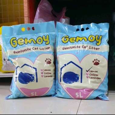 Gemoy 5L pasir gumpal kucing wangi bebas debu