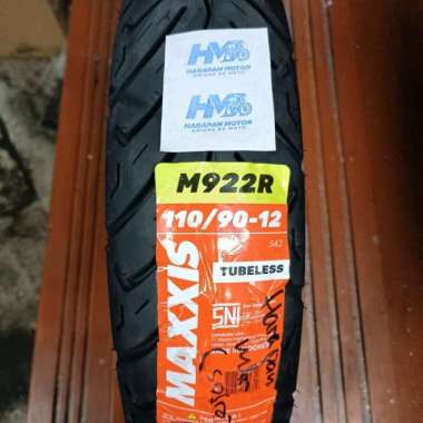 110/90-12 Maxxis M922R - Ban Tubeless Ring 12 Stok Baru