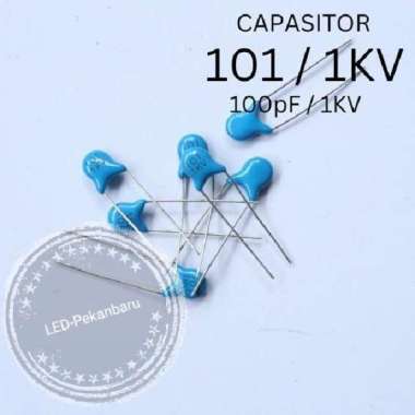 KAPASITOR KERAMIK 101 100PF CAPASITOR CERAMIK 3KV 2KV 1KV BIRU 1KV