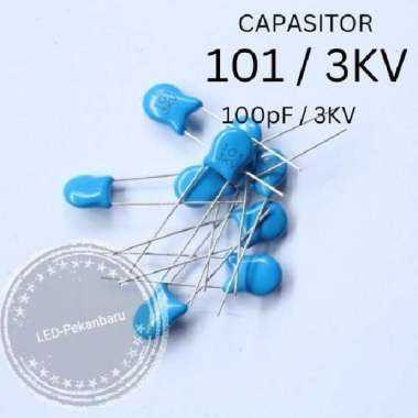 KAPASITOR KERAMIK 101 100PF CAPASITOR CERAMIK 3KV 2KV 1KV BIRU 3KV
