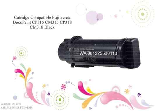 Toner Cartridge Compatible for Fuji xerox DocuPrint CP315 CM315 Black Hitam