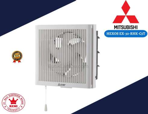 HEXOS MITSUBISHI WALL EXHAUST FAN 30-RHK-C5T / PENDINGIN RUANGAN / KIPAS DINDING