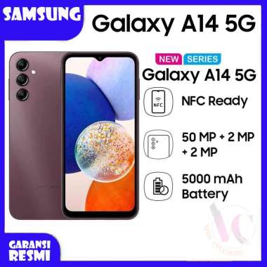 Samsung Galaxy A14 5G Ram 6/128 + Adaptor 15W Garansi Resmi Black