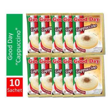 Promo Harga Good Day Cappuccino per 10 sachet 25 gr - Blibli