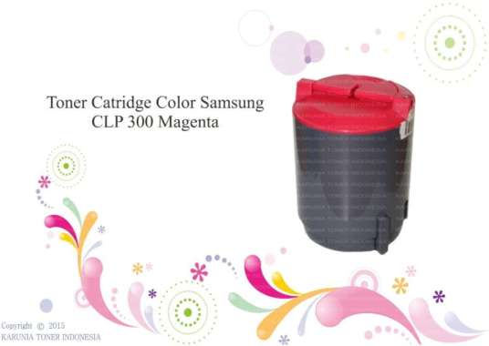 Toner Catridge Color Samsung CLP 300 Magenta Berkualitas Merah
