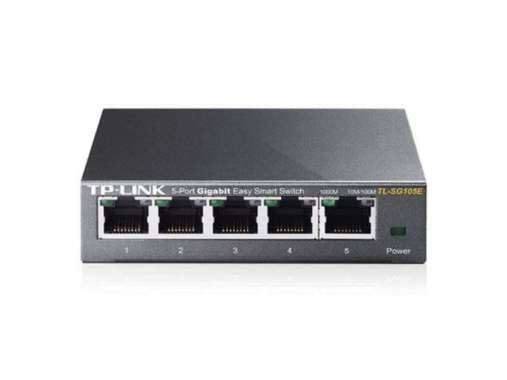 TP-Link TL-SG105E 5 Port Gigabit Easy Smart Switch Grey