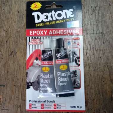 Lem BESI DEXTONE 5MNT / lem hitam putih / lem epoxy adhesives / lem HITAM PUTIH
