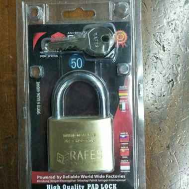 Gembok RAFES 50mm solid brass -