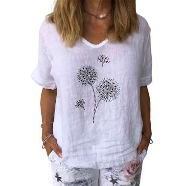 Harga V Neck Top Linen Terbaru Maret 