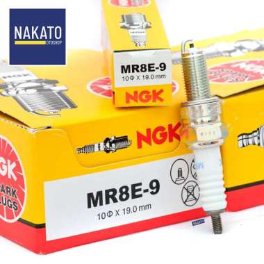 Busi Motor NGK MR8E-9 ASLI R15 v3 Satria Injeksi GSX-R 150 MT15 Vixion R XSR WR MR8E MR8E9 PUTIH
