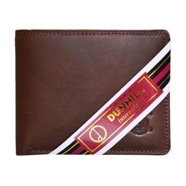 Dunhill 176 Kulit Dompet Pria - Coklat Pull Up